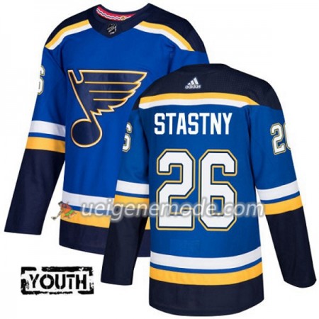 Kinder Eishockey St. Louis Blues Trikot Paul Stastny 26 Adidas 2017-2018 Blau Authentic